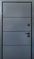 Вхідні металеві двері Страж Paty D 870х2050 мм антрацит Ліві