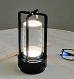 Настільна лампа SND01 (чор) акамуляторна, фото 3