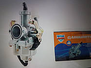 Карбюратор PZ30 на мотоцикл CB/CG 200 см3 (діаметр дифузора 30 мм) під два троси з прискорювальною мембраною