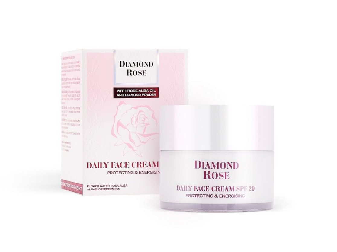 Денний крем для обличчя з екстрактом чорної ікри та олією троянди SPF 20 Diamond Rose BioFresh 50 мл, фото 1