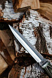 Кинджал XL ручної роботи «Терн #2» зі шкіряними піхвами N690/60-61 HRC., фото 5