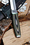 Кинджал XL ручної роботи «Терн #2» зі шкіряними піхвами N690/60-61 HRC., фото 3