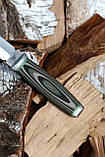 Кинджал XL ручної роботи «Терн #2» зі шкіряними піхвами N690/60-61 HRC., фото 6