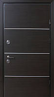 Вхідні металеві двері Страж Paty D 970х2050 мм венге темний Ліві