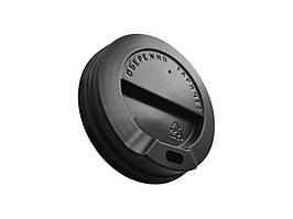 Кришка КР-78 для паперового стаканчика 250 мл, упаковка 50 шт. чорна