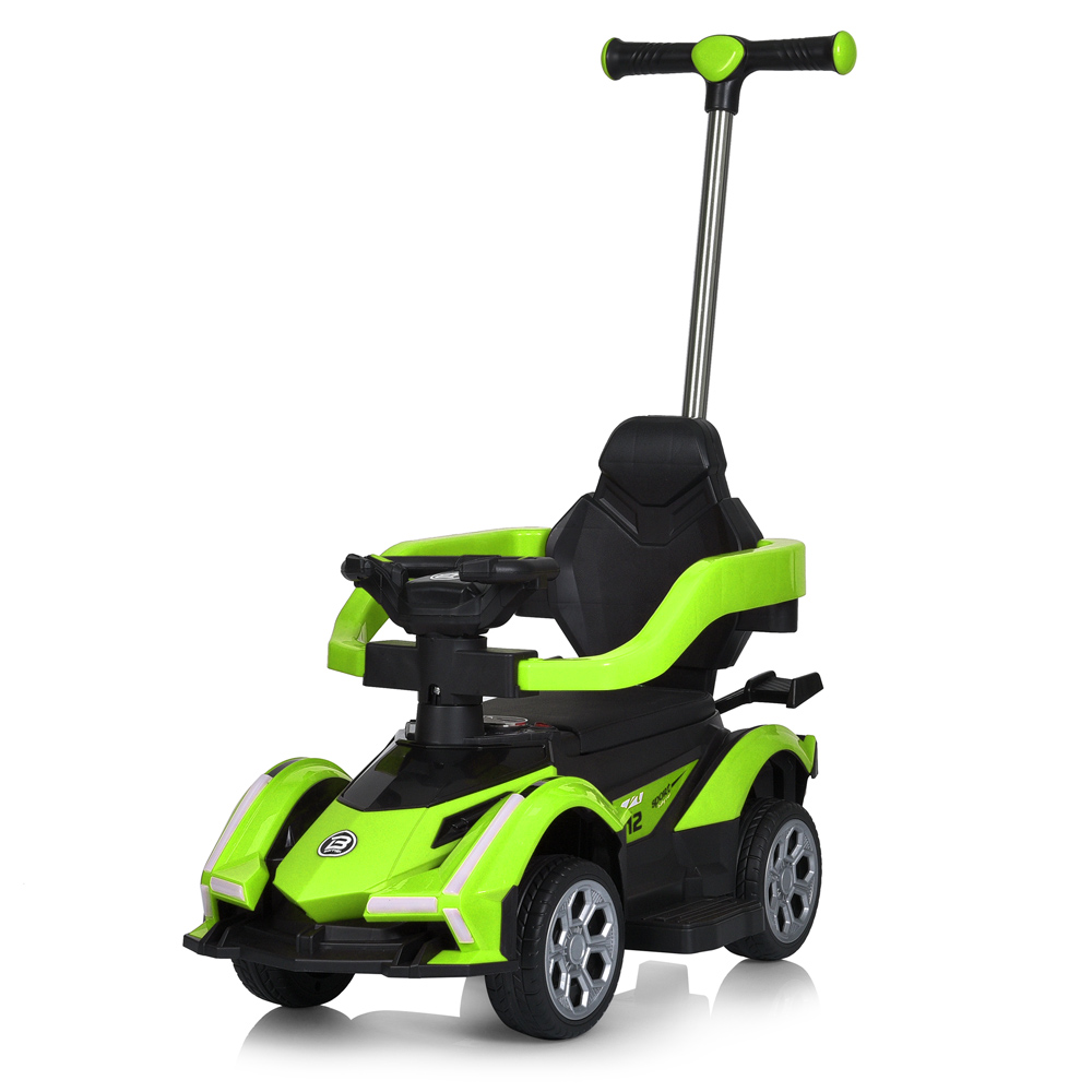 Каталка-толокар з батьківською ручкою M 5781 EL, green