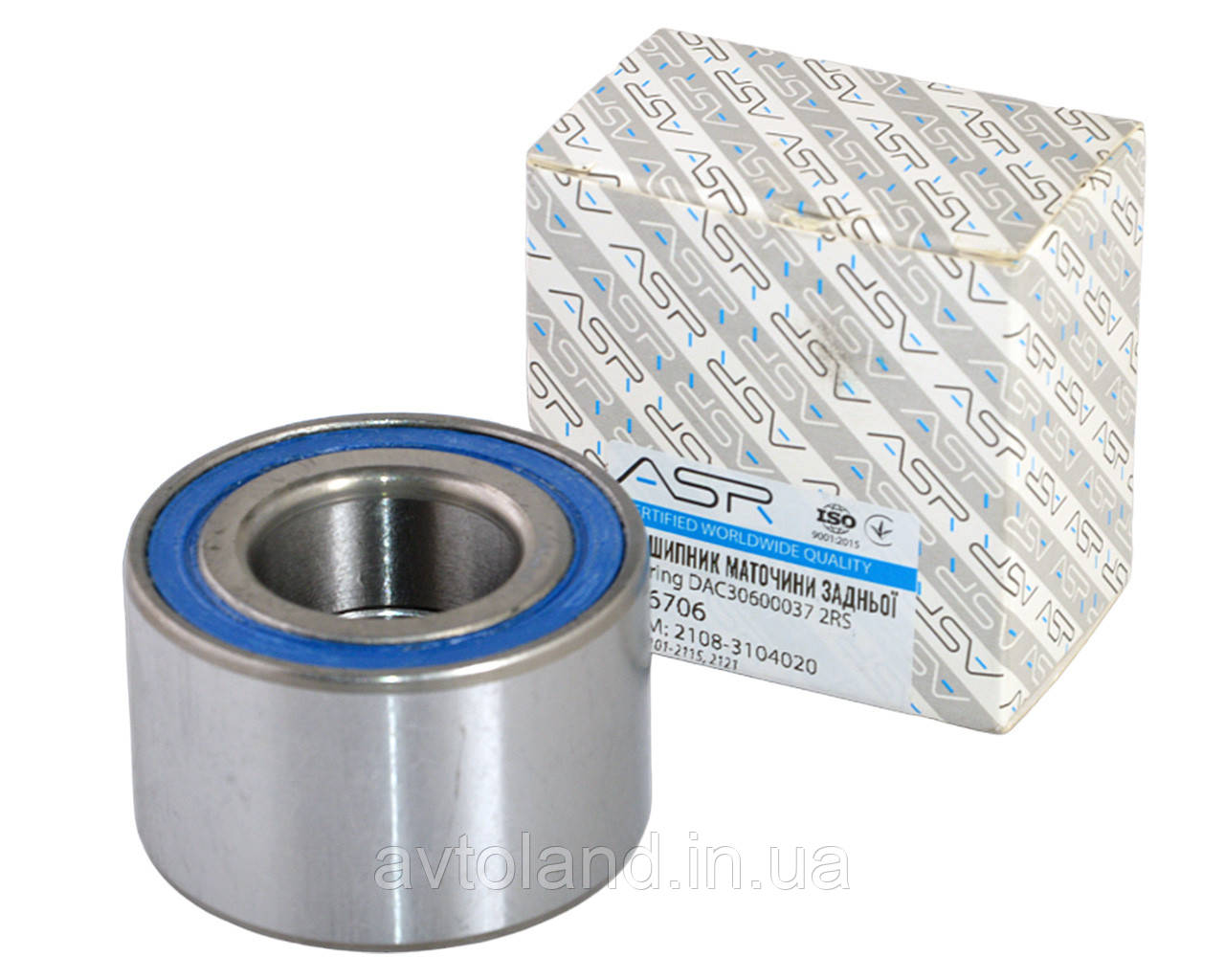 Підшипник маточини задньої ВАЗ 2108-15, 1117-19, 2170-72 (DAC306037) ASR