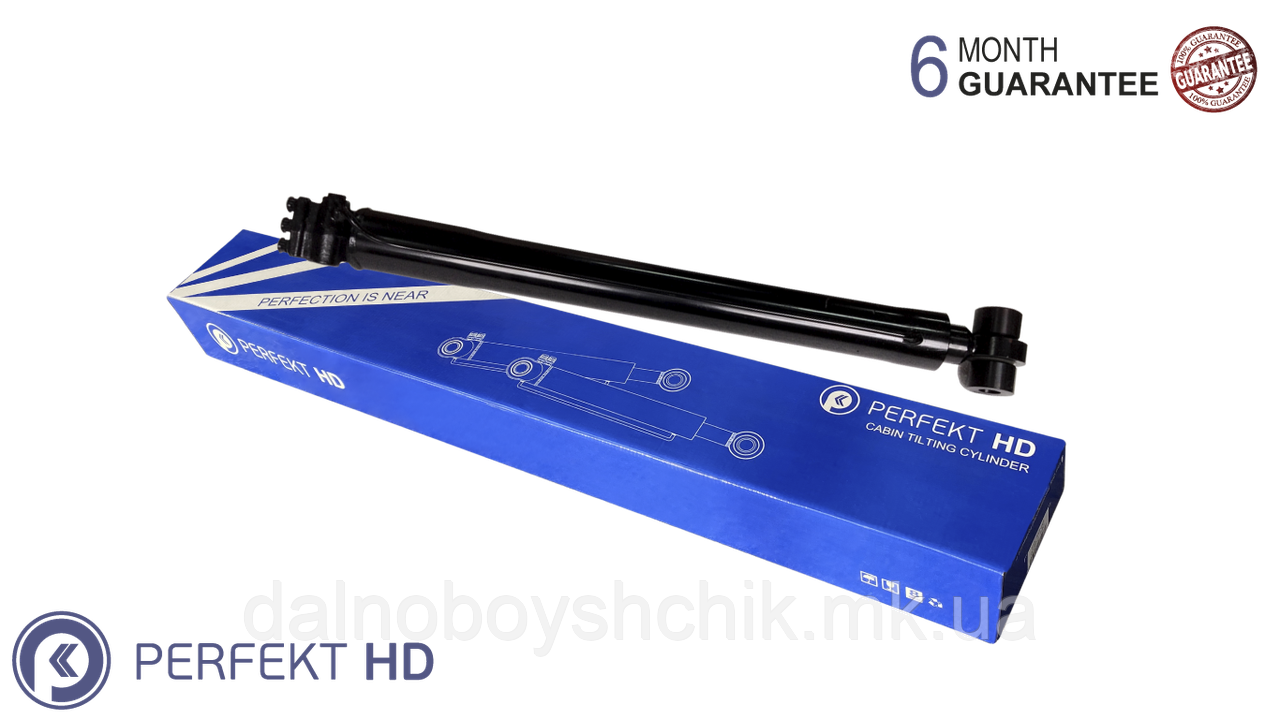 Циліндр підйому кабіни VOLVO FH/ FM/ FMX Euro3/ Euro5 PERFEKT HD DP-VO-355 (20922303, 20922308, 3198842), фото 1