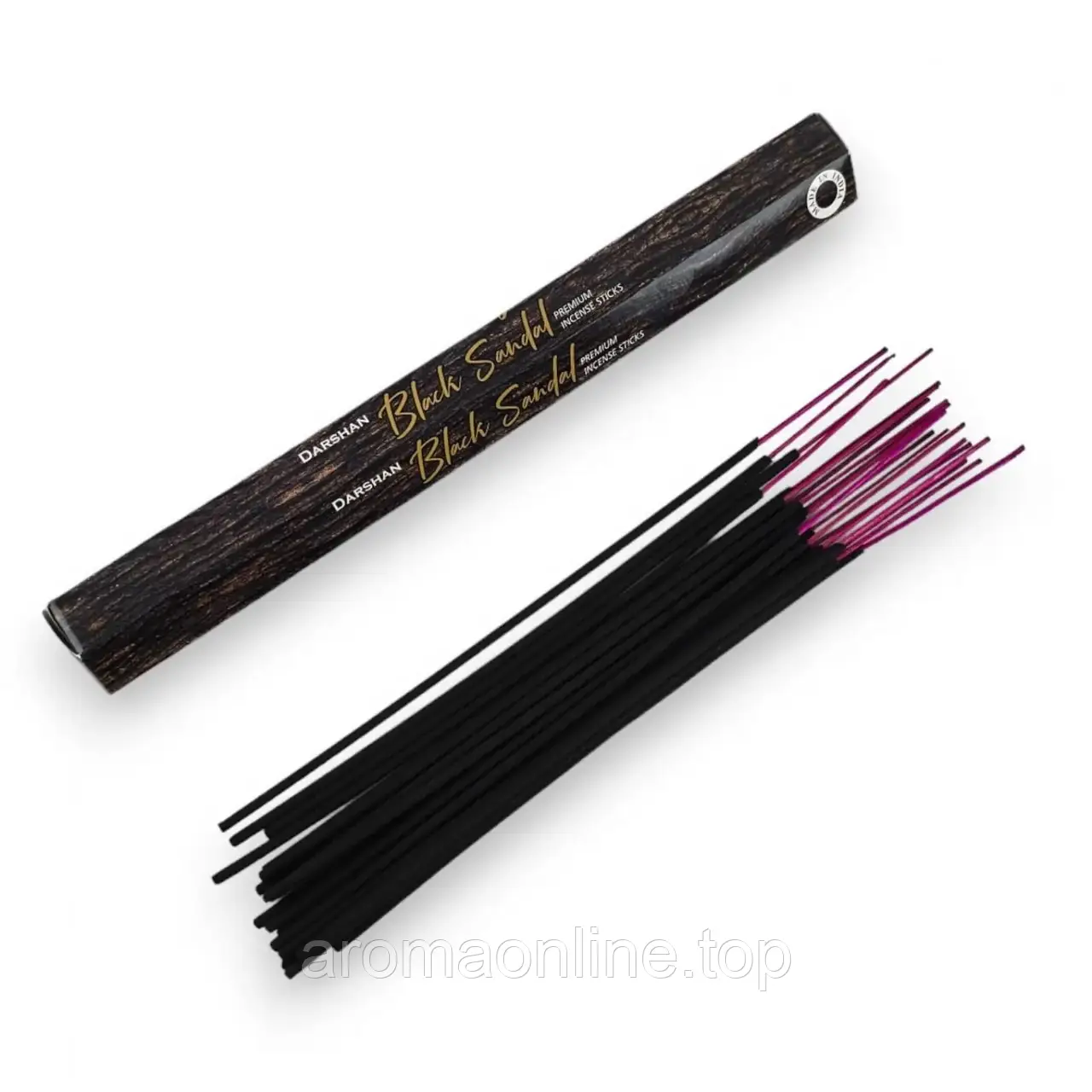 Пахощі, аромапалочки Black Sandal (Чорний Сандал), (Darshan), шестигранник, фото 1