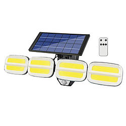 Вуличний прожектор із сонячною панеллю KXK601 Solar 240COB світлодіодний ліхтар із датчиком руху та пультом ДУ
