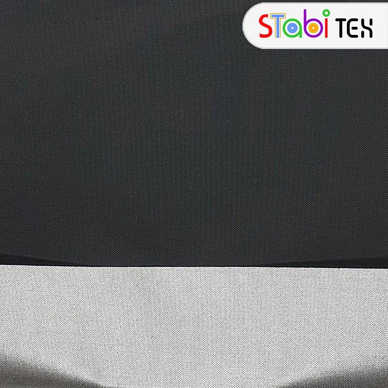 Тканина плащівка на сріблі Чорний, фото 1