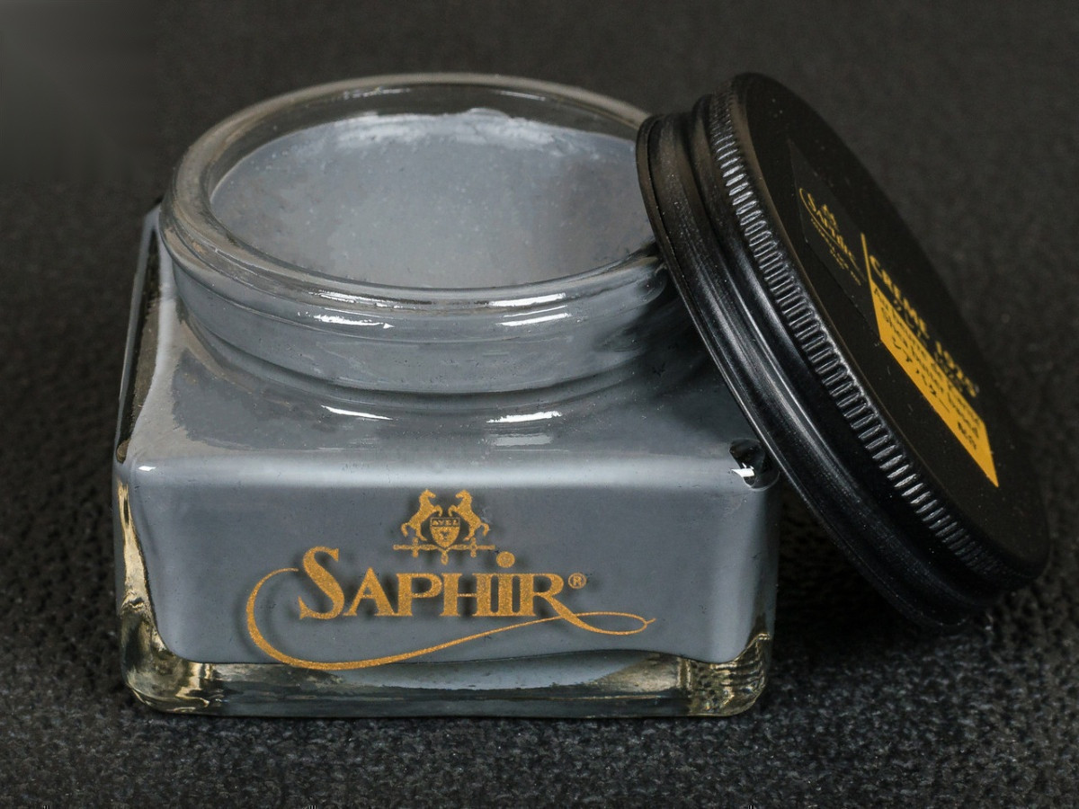 Крем для гладкої шкіри Saphir Medaille D'or Creme 1925 "pommadier", цв. сірий (14), 75 мл