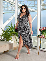 Літнє красиве плаття без рукаво із софту розміри батал, фото 3