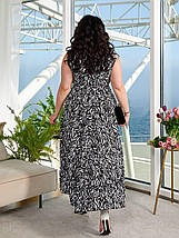 Літнє красиве плаття без рукаво із софту розміри батал, фото 4