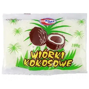 Кокосова стружка біла Kraf Pak, 100 г Польща