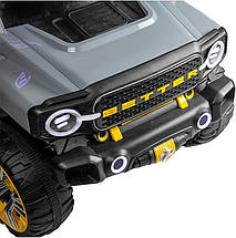 Дитячий електромобіль Джип (4 мотори 45W, MP3, USB, акумулятор 24V8AH, пульт 2,4G) Bambi M 5821EBLR-11(24V) Сірий, фото 5