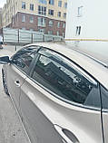 Вітровики з хромом (4 шт.) Hyundai Elantra 2011-2015, фото 3
