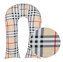 Наволочка на подушку для вагітних та дітей U-280 115х87 см Клітинка