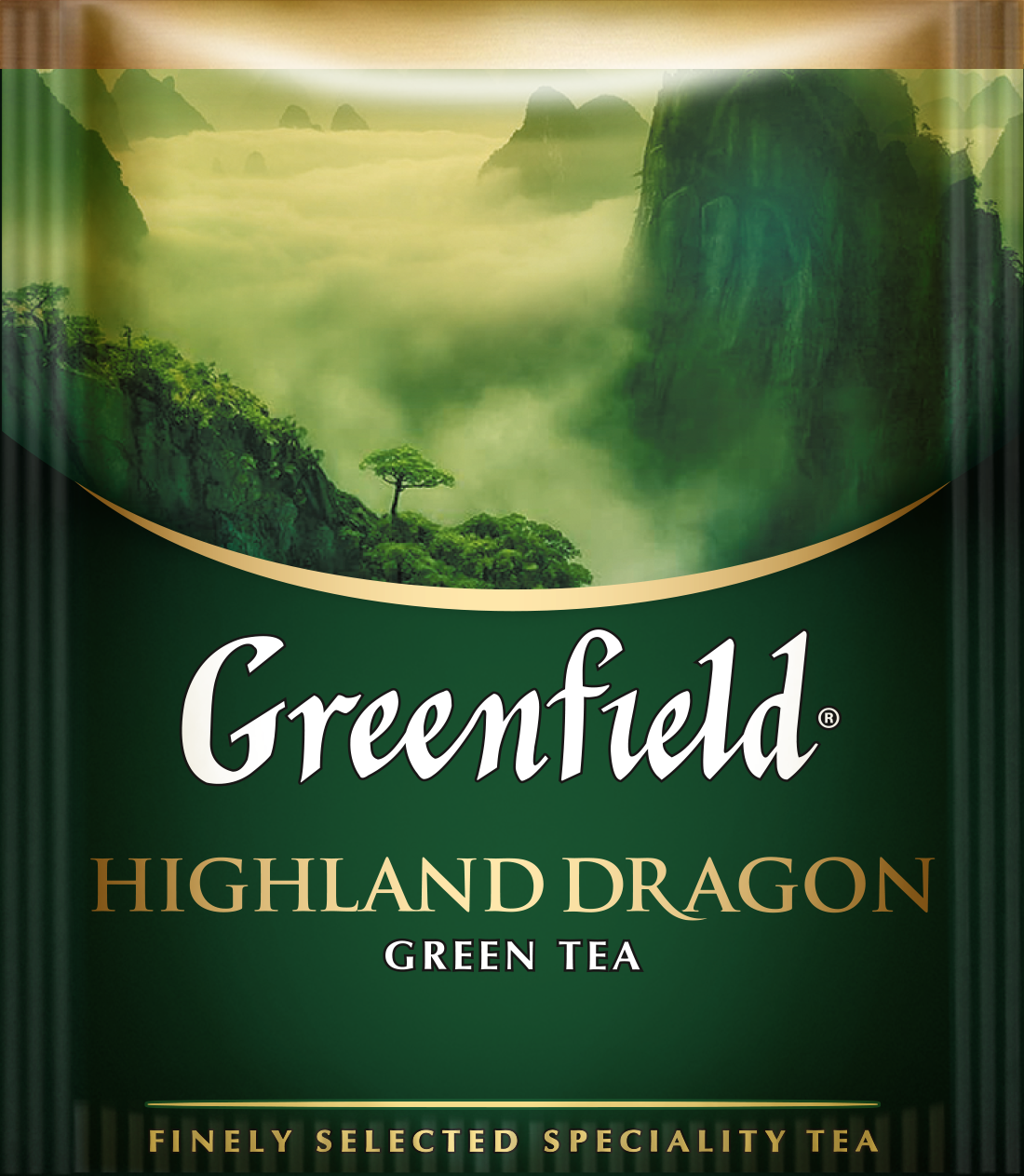 Чай Ґрінфілд зелений Highland Dragon 50 пакетиків ХоРеКа