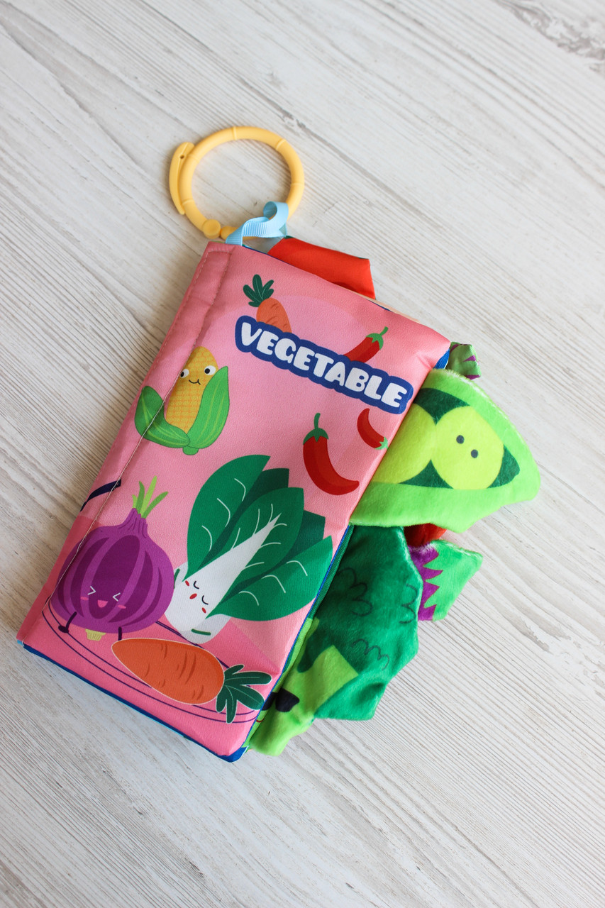 М`яка книжечка шуршалка Овочі 368-1 E, фото 1