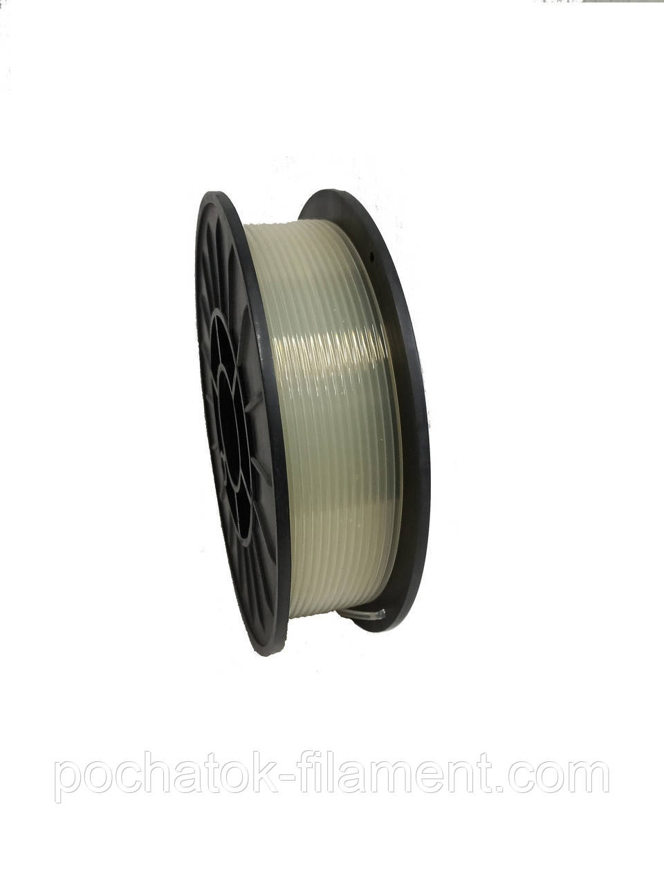 PLA філамент нитка пластик для 3D друку Pochatok Filament 2.85 мм 0,75 кг Безкольоровий, фото 1