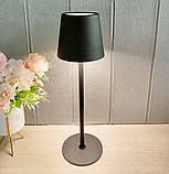 Настільна лампа SND04 (чор) акамуляторна, фото 2