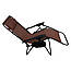 Комплект шезлонгів 2шт Zero Gravity LEOBRO в коричневому виконанні (HT-167A12 BROWN), фото 6
