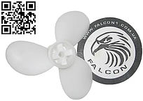 Гвинт гребний човнового мотора Джміль Ворскла Кентавр Hidea Sail SeaPro Powertec Yamabisi розмір 165*53 (6 1/2)