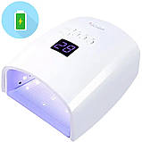 Набір на акумуляторі манікюрний з лампою S10 білою 48 Вт та фрезером JF-603 на 35 Вт бірюзовим RD-56, фото 3