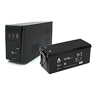 Комплект безперебійного живлення для котла ДБЖ  Ritar RTSW 600 NL12 LED  (360Вт) 7A  +  АКБ GEL 12V 40 Ah