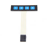 Мембранна клавіатура із чотирма кнопками (1х4), фото 2