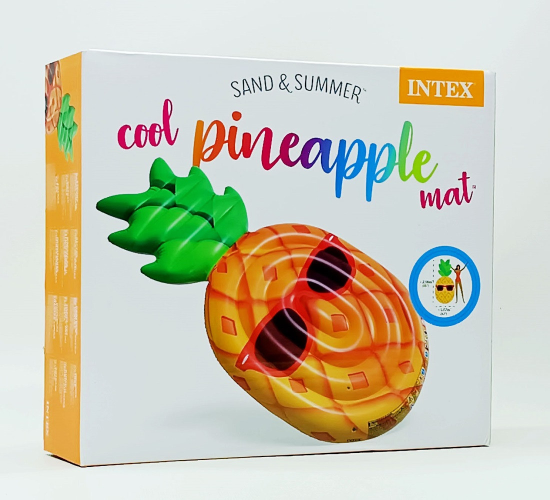 Надувний пліт Intex "Ананас в окулярах" 2.16*1.07 см 58790