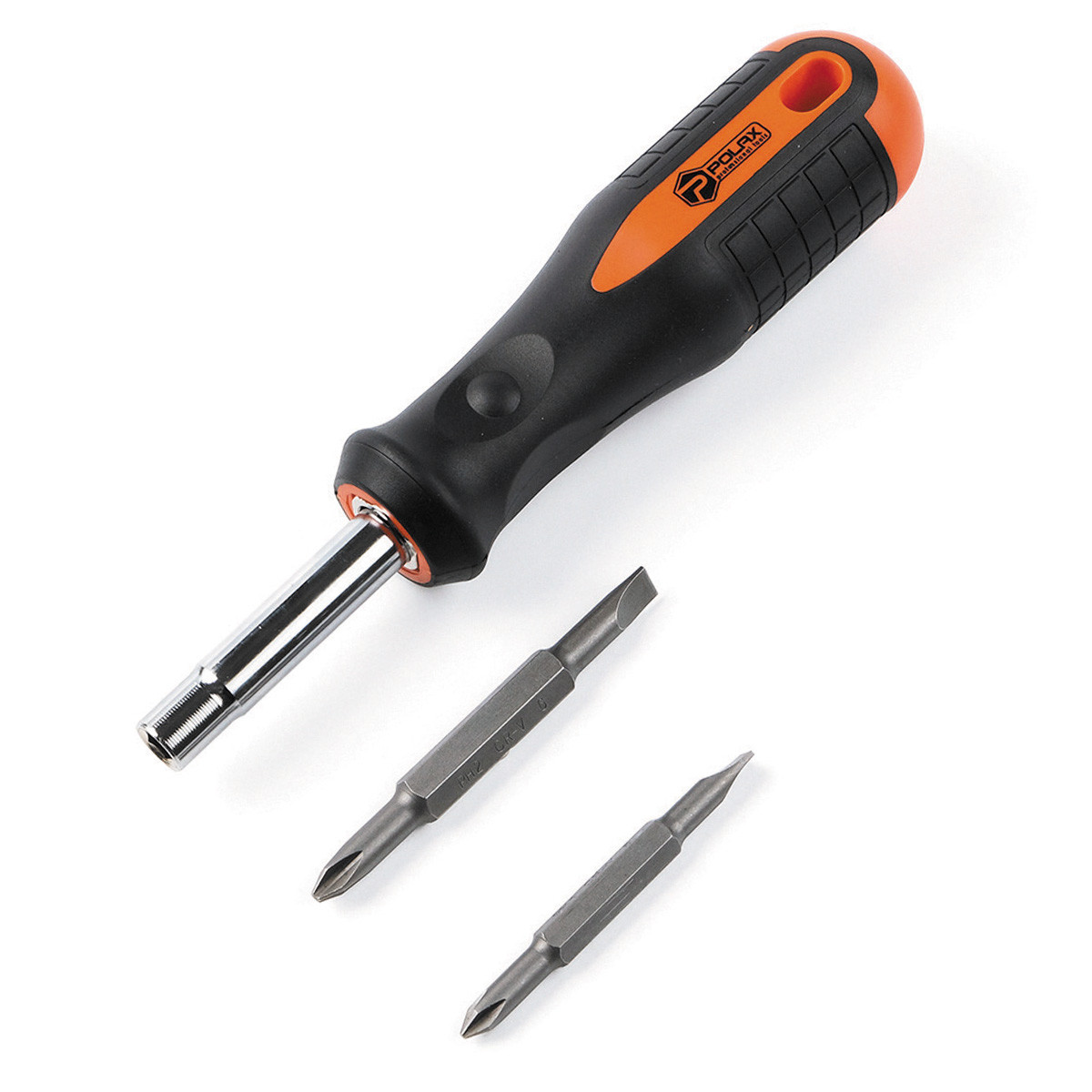 Викрутка переставна зі змінними бітами 6 в 1 Polax (51-038), фото 1