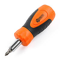 Викрутка з реверсом і змінними бітами 6 в 1 Polax (51-041)