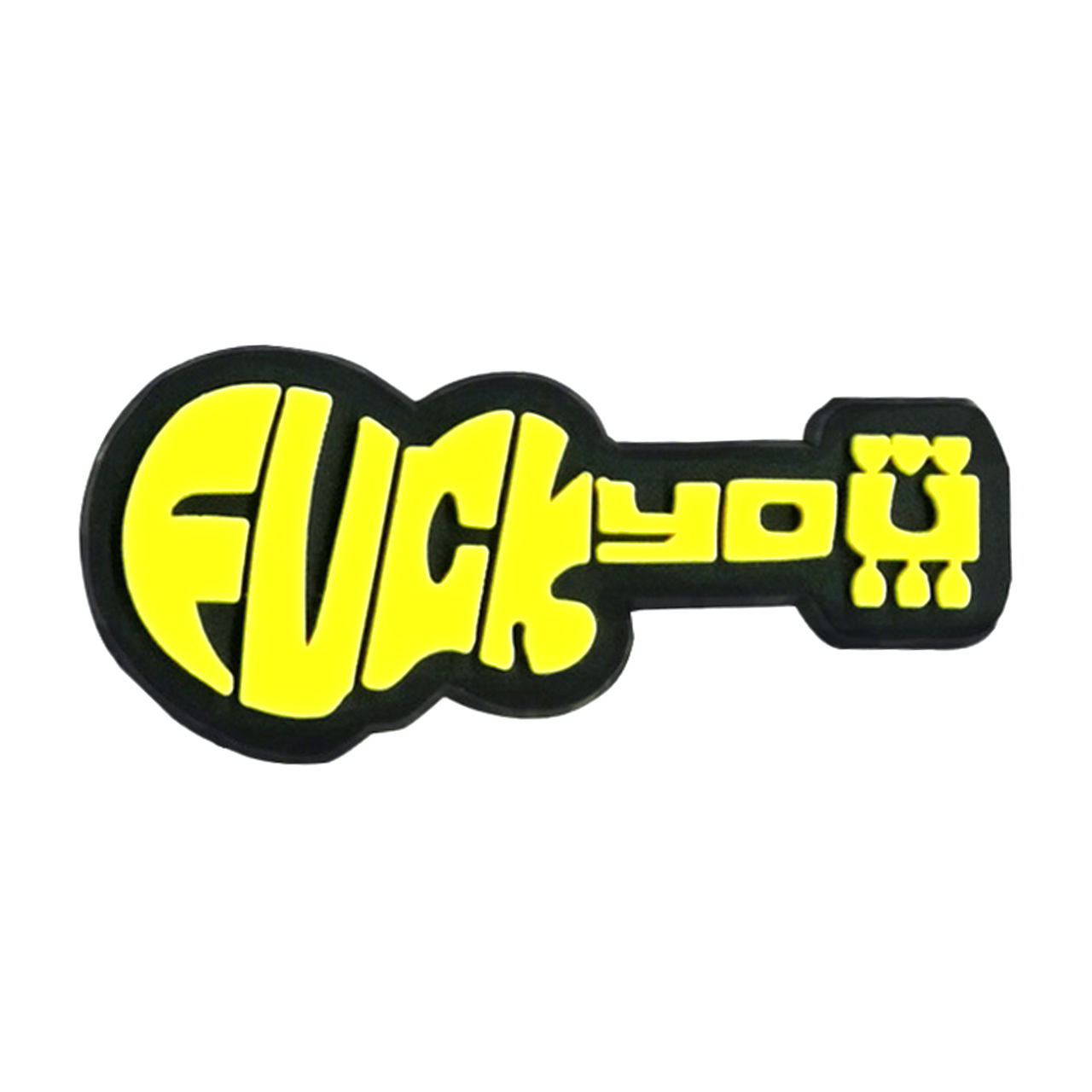 Джибітси прикраси для взуття кроксів сабо JIBBITZ Гітара f*ck you № 1394
