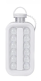 Силіконова форма для льоду на 17 кульок ICE CUBE TRAY / Переносна пляшка для льоду