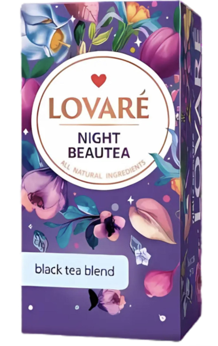Чай чорний Lovare Night Beautea пакетований 24 по 2 г
