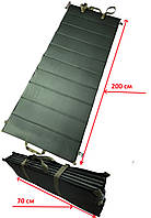 Тактический каремат (раскладной), 200*70*1 см, MOLLE System, цвет темный хаки