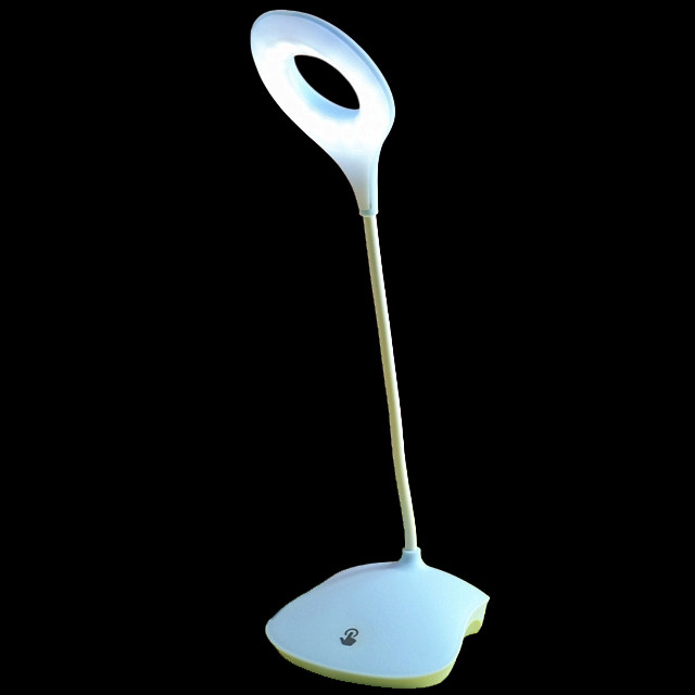 Led лампа настільна зі знімним акумулятором 18650 і USB висота 26см, 16 світлодіодів 3 режими світіння, синя