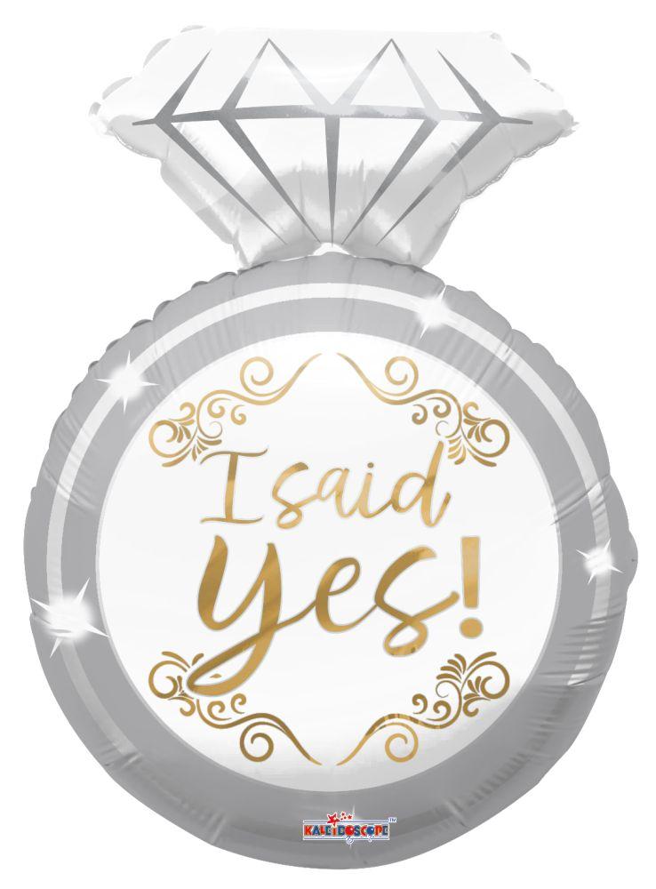 Фольгована кулька I Said Yes! 60 см з гелієм