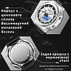 Годинник зелений чоловічий водонепроникний з підсвічуванням будильником електронно-стрілочний сталевий Sanda Army, фото 4