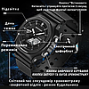 Годинник зелений чоловічий водонепроникний з підсвічуванням будильником електронно-стрілочний сталевий Sanda Army, фото 6