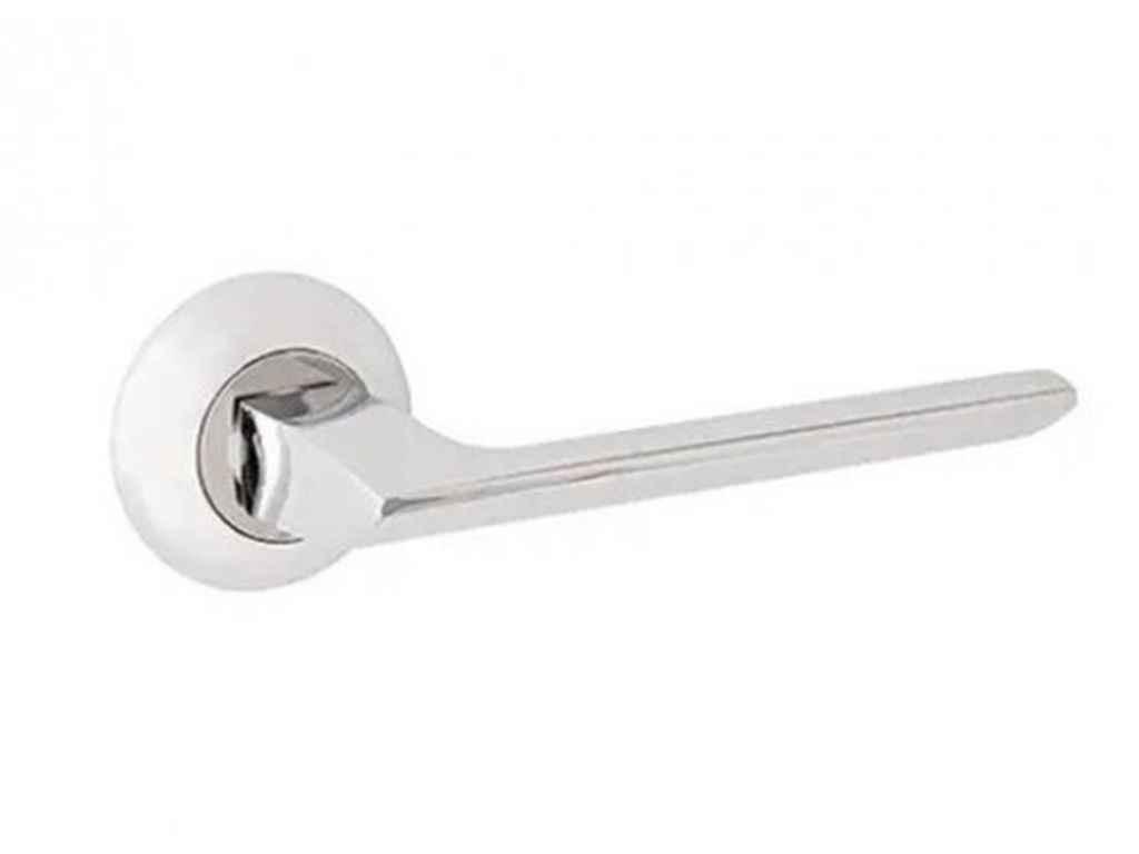 Ручка дверна на розеті Хром H-14105-A-CR кругла ТМ SEMPRA BP, фото 1