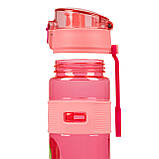 Пляшка для води Yes Fusion 750 мл, рожна, фото 3