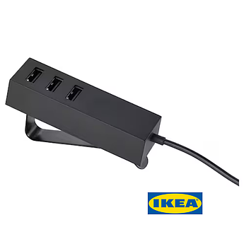 Зарядний пристрій IKEA LORBY (ІКЕА ЛОРБІ). 10381966. Чорний