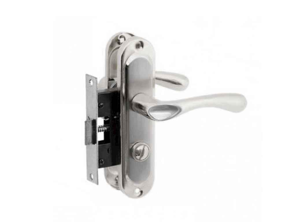 Комплект ручок з клямкою Сатин/хром B18B BK04H39 ТМ ФУРОР BP, фото 1