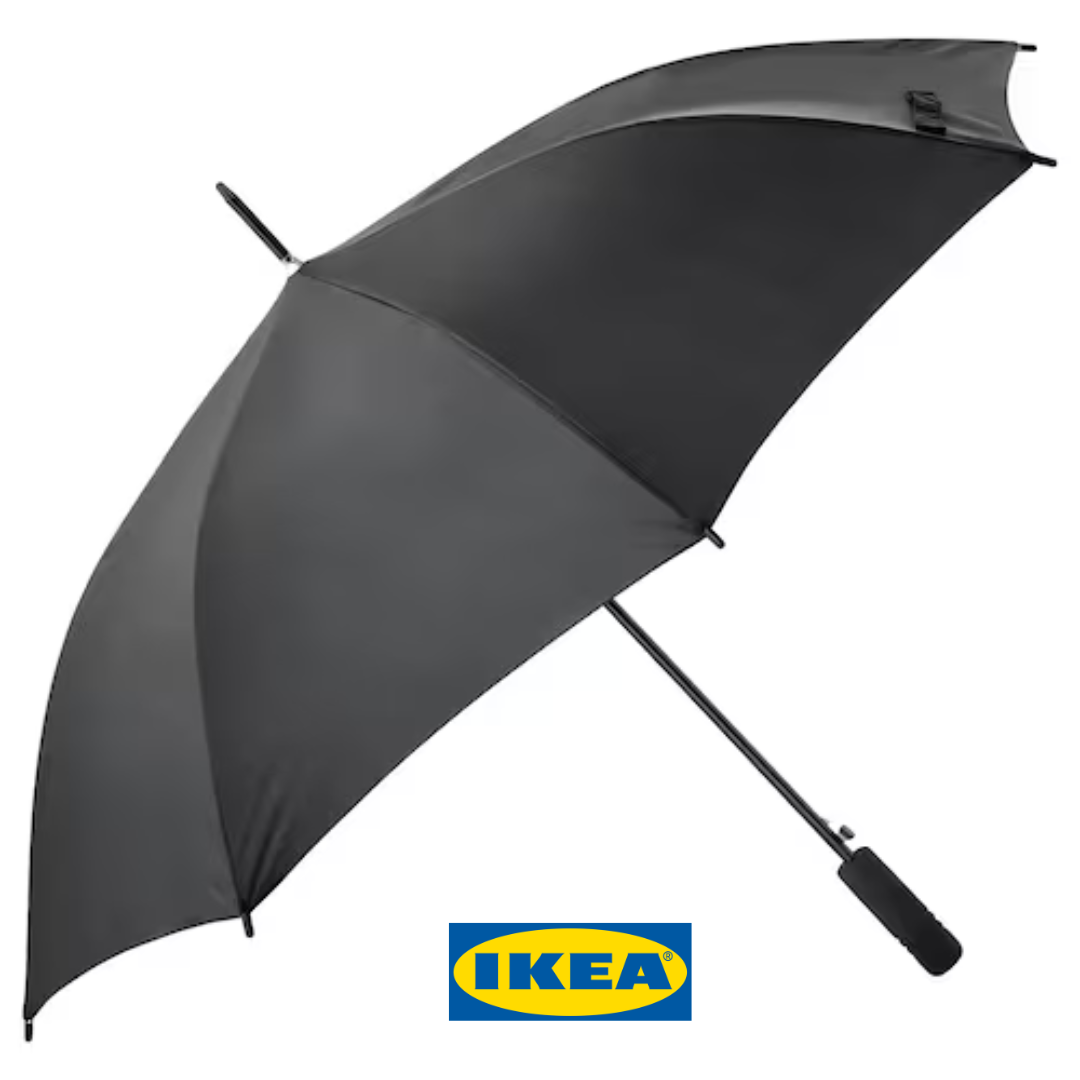 Парасоля IKEA KNALLA (ІКЕА КНЕЛА). 60282332. Чорна