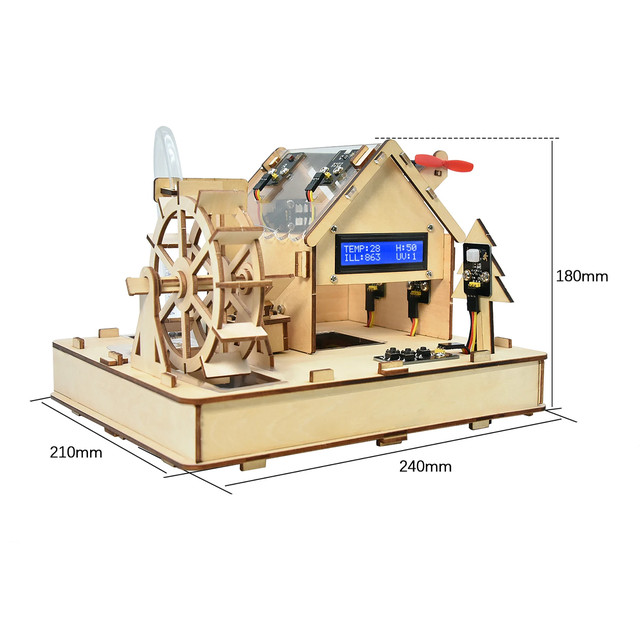 Набір для створення розумного екологічного будинку Smart Eco-Friendly House Kit електронний набір Arduino