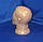 Манекен чоловіча голова тілесного кольору, фото 6