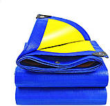 Тент 4х6 від дощу і для створення тіні. Укріплений край, 90 г/м². Ламінований з кільцями. Полог., фото 2